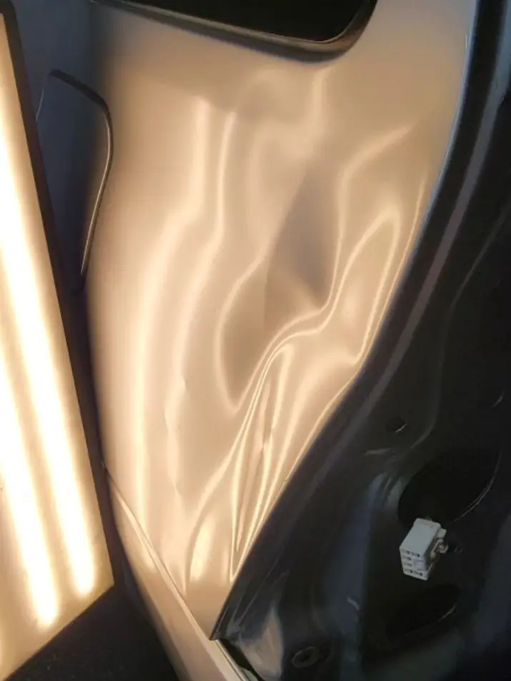 Before: Light-board reading of the same 4Runner panel